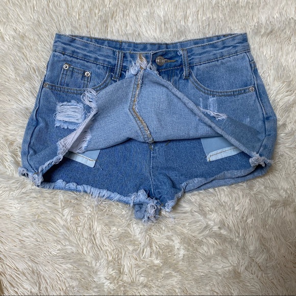VINTAGE Jean Skort - Picture 2 of 5